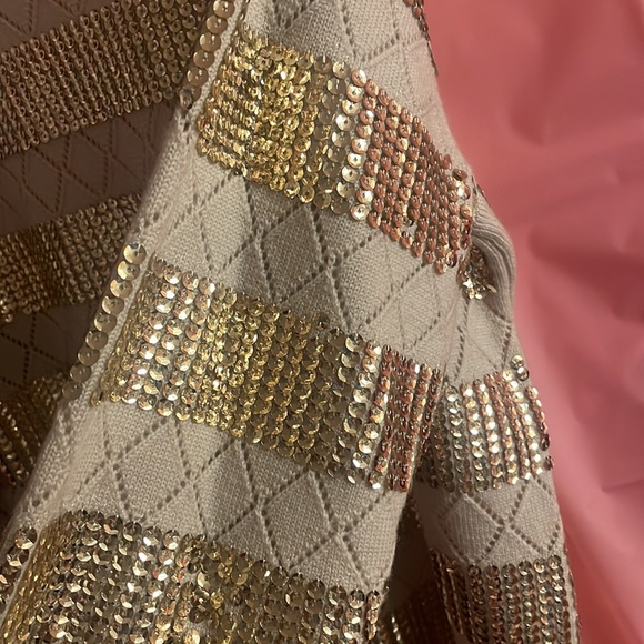 Kobi Halperin Melita 💯 Wool W/Gold Sequin Embellishments.Size XL. NWOT🔺FIRM🔺 - Picture 5 of 12